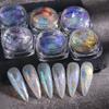 Aurora Ice Crystal Opal Powder Nail Glitter Iridescent Dust Charm Nail Flakes Slice Sparkly Brocade Sequin Manicure