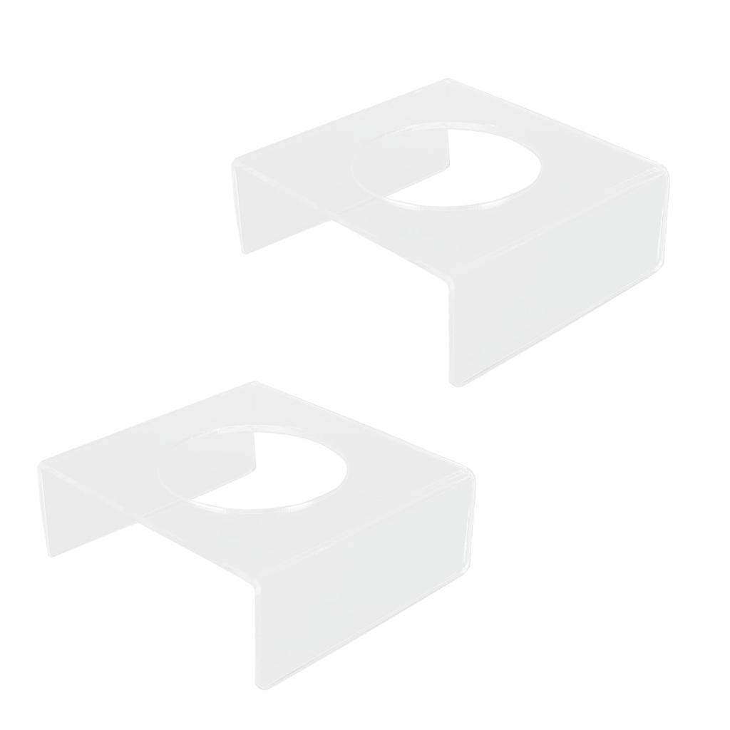 2PCS Football Stand Clear Display Holder Acrylic Stable Support Anti Scratch Versatile Display Rack for Basketball