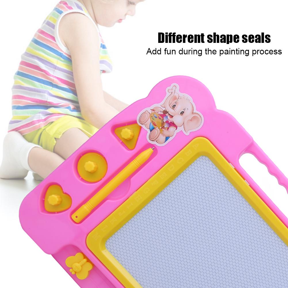 Children Drawing Board Puzzle Early Education Learning Black Plastic Writing Magnetic Sketchpad