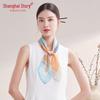 Shanghai Story 100% Mulberry Silk Small Square Scarf