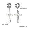 Cazador Punk Jesus Cross Drop Earrings for Men Women Christian Religious Stainless Steel Earrings Jewelry Mother's Day Gift