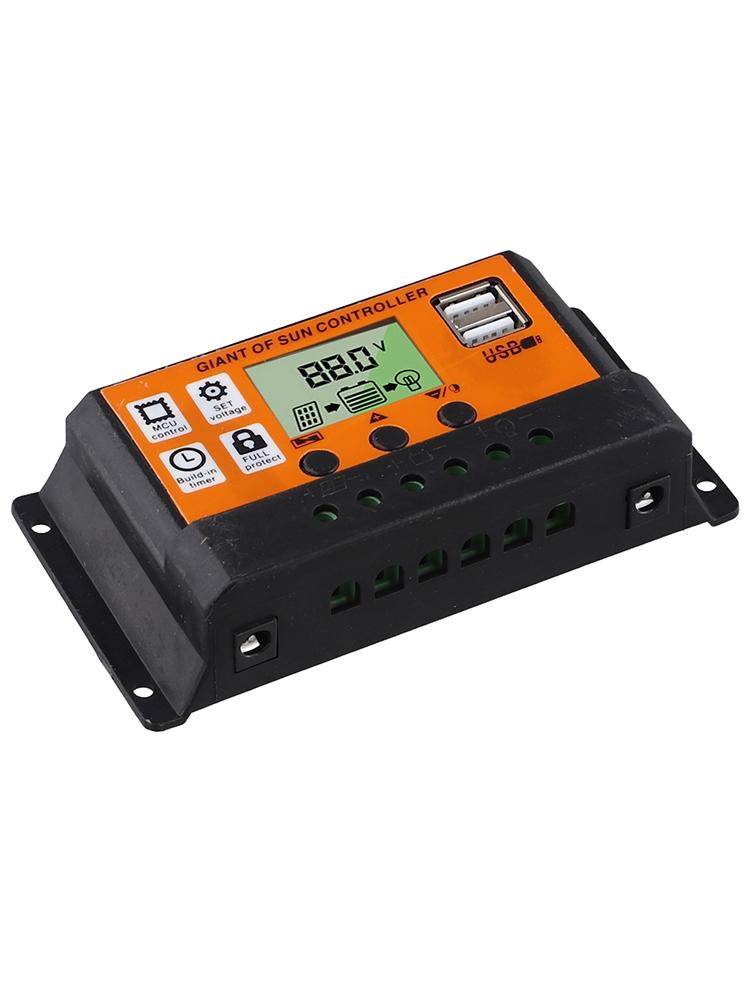 Charge Solar Controller Dual USB Port Exquisite Panel