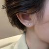 Rhinestone Earrings 1 Pair Women Prom Non-pierced Ear Clips Decor