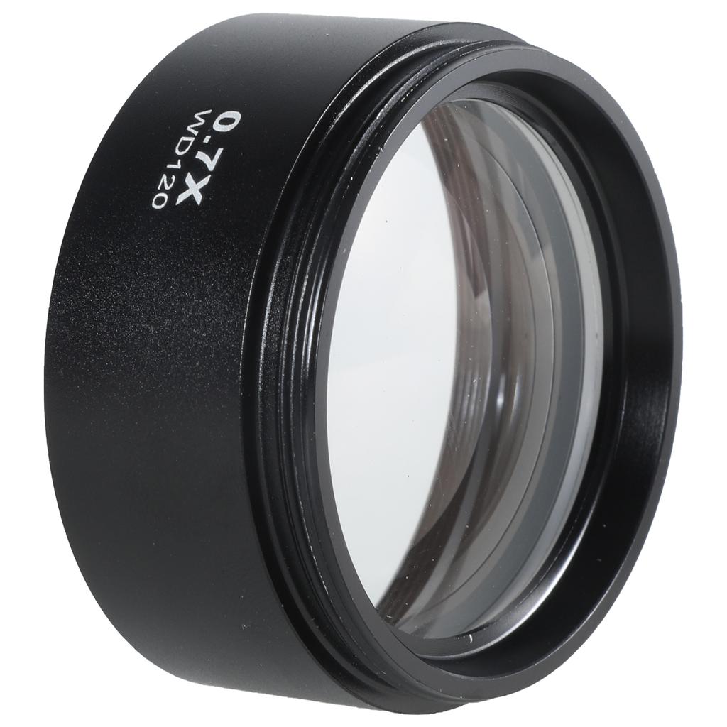 0.5X/0.7X Microscope Camera Lens Aluminium Alloy Auxiliary Barlow Objective Lens Industrial Microscope Barlow Glass Lens