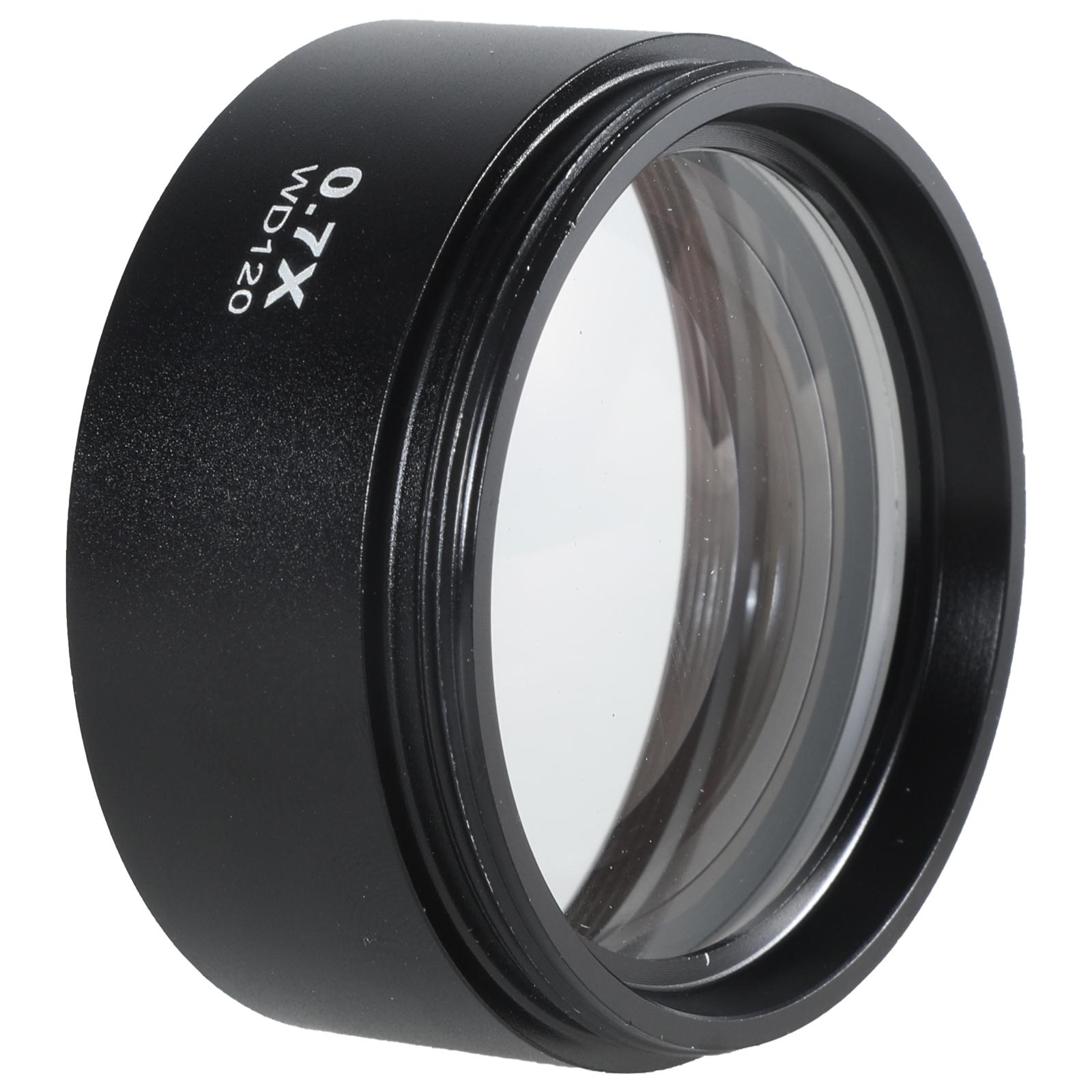 

0.5X/0.7X Об єктив камери мікроскопа Алюмінієвий сплав Допоміжний об єктив Барлоу Об єктив Промисловий мікроскоп Об єктив Барлоу зі скла 7 чорний