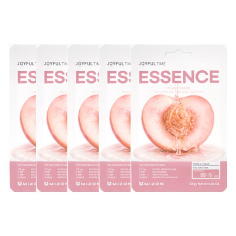 MIZON Joyful Time Essence Mask (Peach / Green Tomato) 5-Pack Set Peach 5-Pack Set