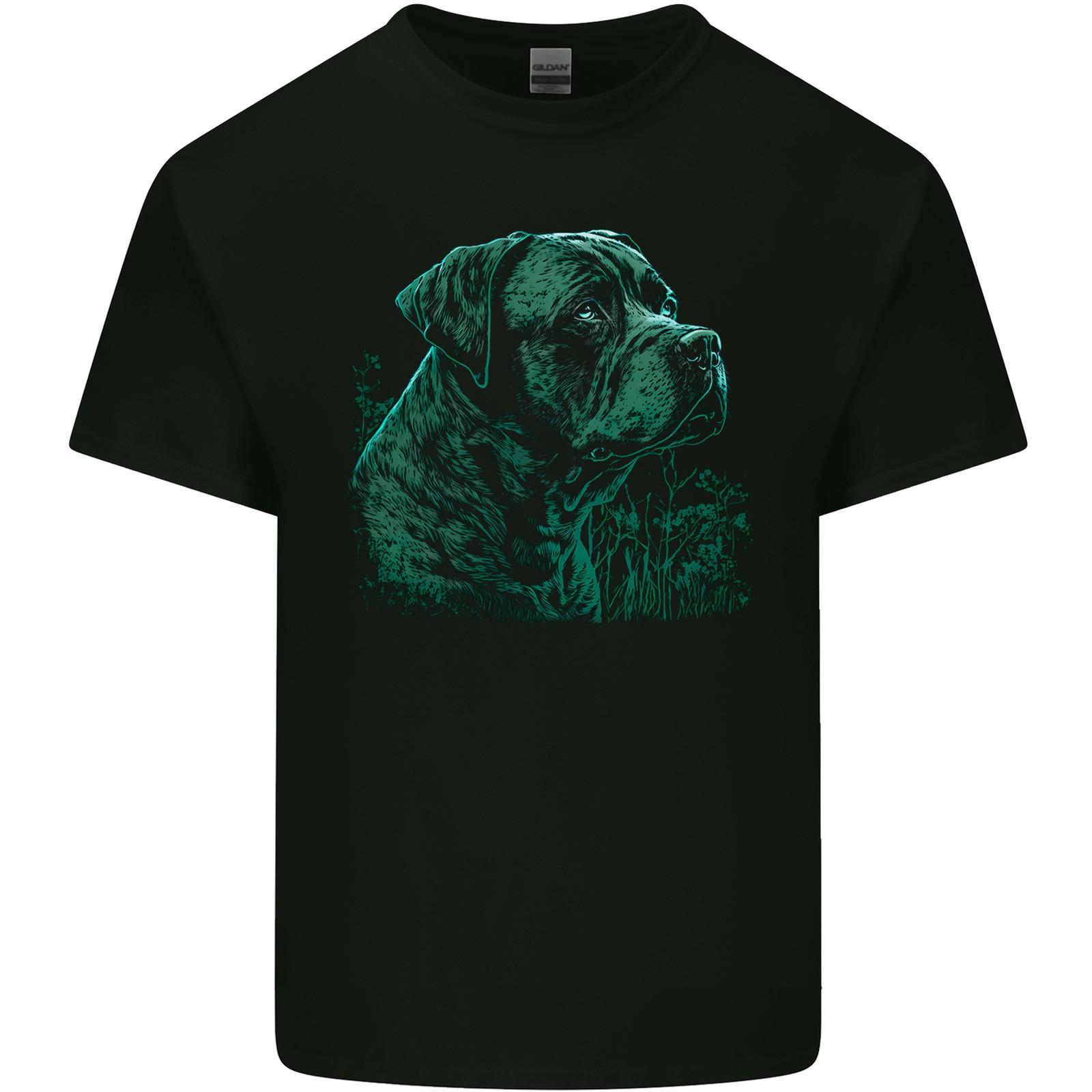A Green Cane Corso Dog Mens Light Cotton T-Shirt S разноцветный