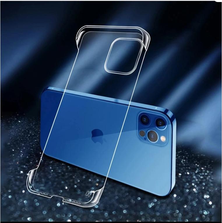 2025 For Iphone 16 15 11 12 13 14 Pro MAX XR XSMAX X XS MINI SE 7 8 PLUS Transparent Borderless Anti Drop Ultra Thin PC Hard Shell