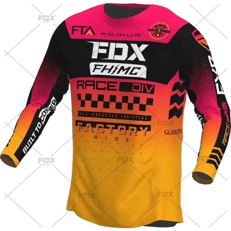 2024 Maglia da Downhill da Corsa Mountain Bike Motocicletta Ciclismo Crossmax Camicia Ciclismo Abbigliamento per Uomo Maglia MTB MX Ranger Fdx DH