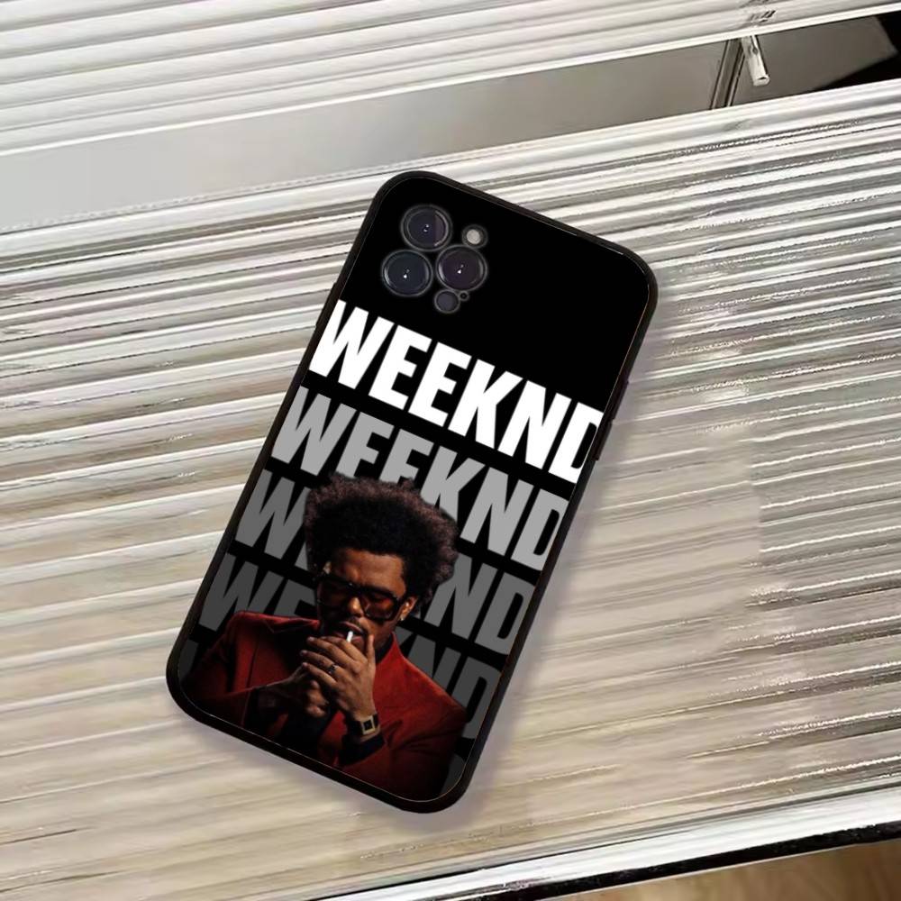 T-THE Weekend Singer Phone Case For iPhone 17,16,15,14,13,12,11 Plus,Pro Max,XS,Soft Silicone Black Cover