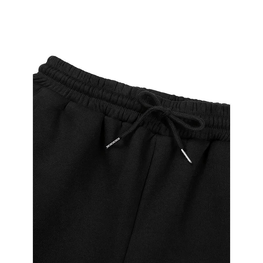 Women's Winter Warm Letter Printed Jogging Pants - Elastic Drawstring Straight Leg Pants, Suitable for Casual Wear and Daily Wear