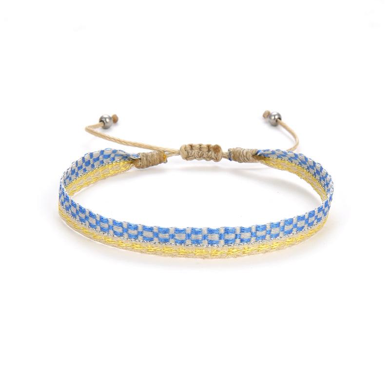 Wholesale Handwoven Bracelet Colombia Cloth Braided Wristband Bracelets for Women Men Gift Hippie Boho Friendship Jewelry
