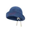 Letter Embroidery Distressed Cowboy Bucket Hat Drawstring Adjustable Windproof Fisherman Hat Wide Brim Casual Sun Hat