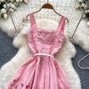 Runway Elegant Formal Luxury Evening Dresses Women Summer Embroidery Lace Short Dress Female Hollow Out Crochet Short Dress
