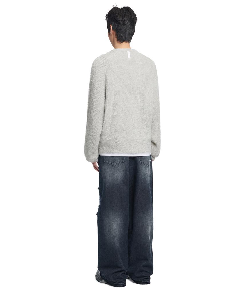Nomaenyueol Fuzz Hairy Knit - Seafoam