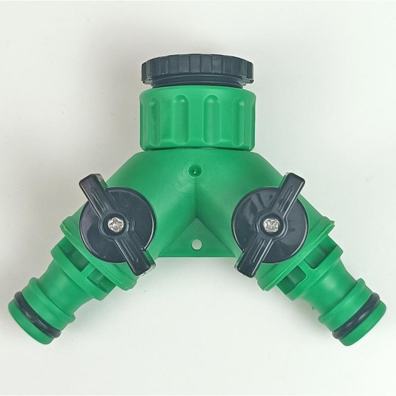 1PC Live Connection Three-way with Switch Valve Shunt Water Separator Garden Irrigation Washing Machine Faucet Plastic Adapter