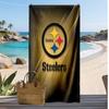 Pittsburgh Steelers Print Beach Towel Soft Portable Quick?dry Towel For Pool Summer Vacation Outdoor Sport