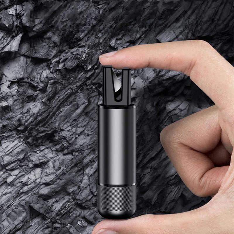 

Молоток безопасности 2 в 1 для автомобиля, аварийный стеклобой, перерезатель ремня безопасности, высокая твердость, вольфрамовая сталь, аварийный молоток, спасательный инструмент чёрный