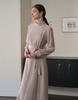G Mar Half Neck Dress Light Purple