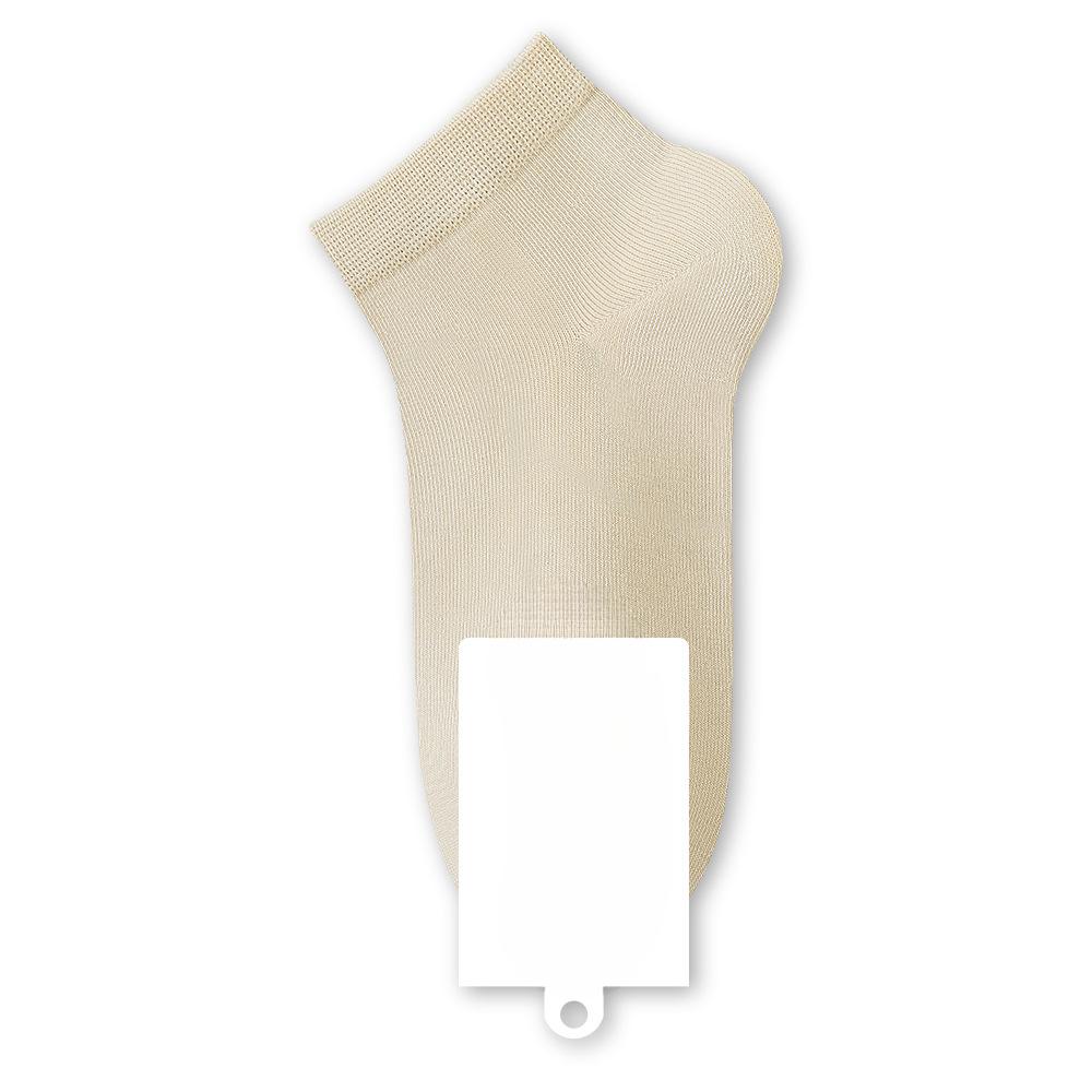 Women's Spring and Summer Casual Pure Cotton Anti Slip and Odor Proof Solid Color Boat Socks