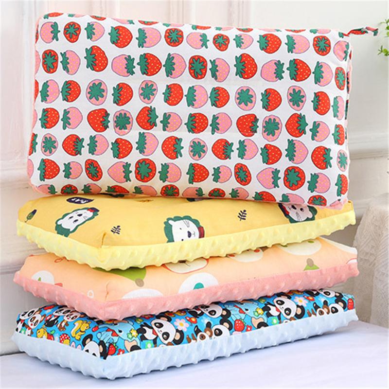 Children Infants Baby Cartoon Pure Cotton Doudou Velvet Sleep Pillow Kindergarten Washable Cervical Vertebra Protect Kids Pillow