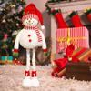 Telescopic Christmas Snowman Figurine Decoration Decor Retractable Standing Doll for
