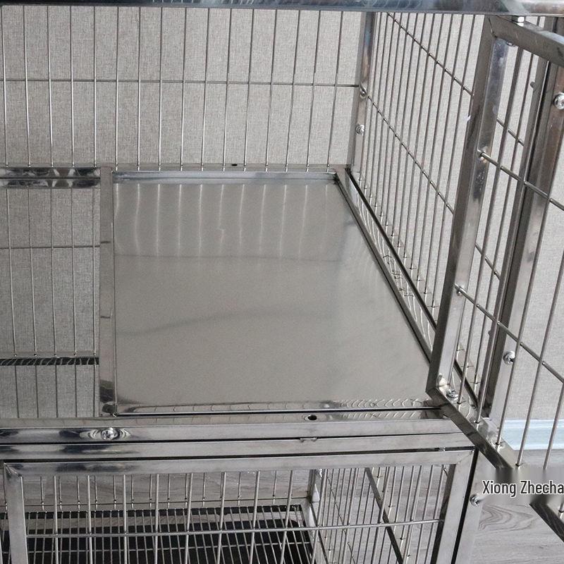 Stainless Steel Multi-Layer Indoor Cat Cage and Villa