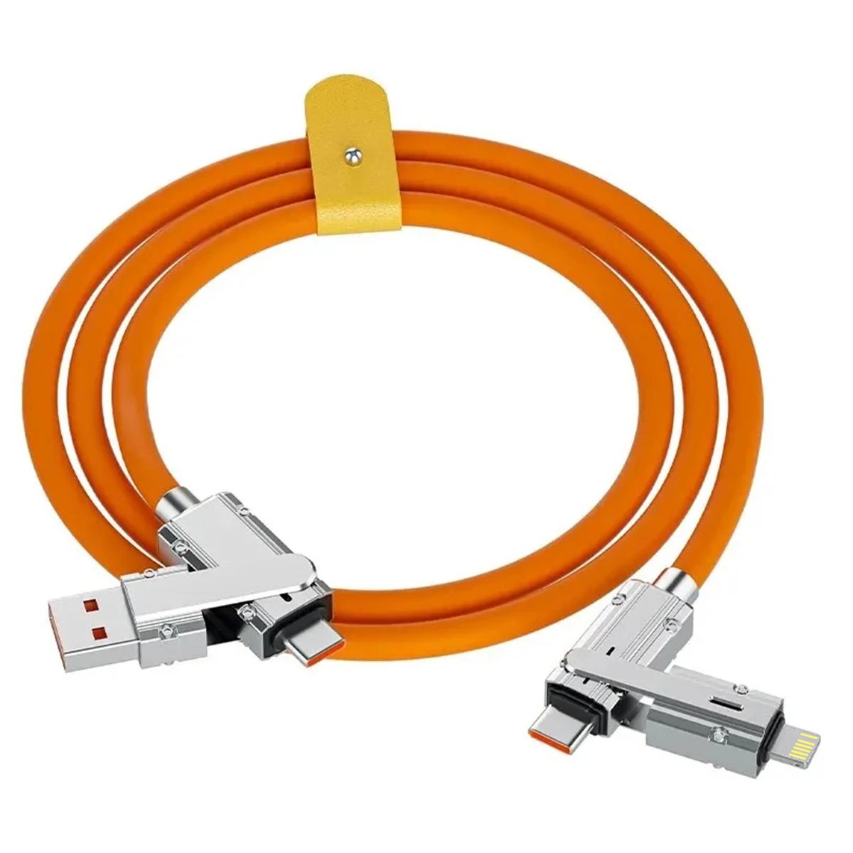 

4 в 1 120 Вт USB Type C на Type C IOS кабель PD 120 Вт кабель для быстрой зарядки и передачи данных для iPhone 11 12 13 14 15 Pro Max Samsung Xiaomi 1m