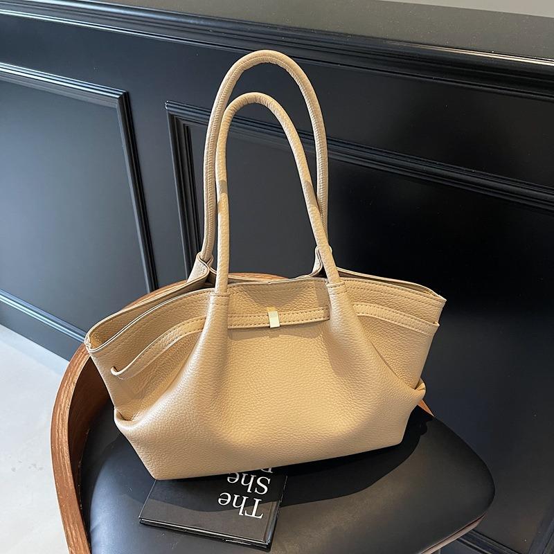 Large-capacity Retro Bag Women's Spring and Summer New Versatile Casual Niche Pleated Shoulder Bag Commuter Tote Bag