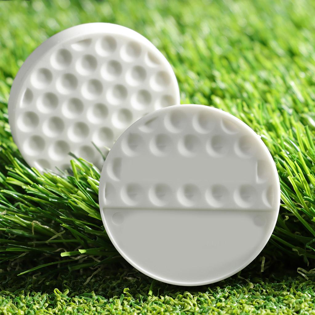 Flat Shaped Golf Balls Putting Training Tool Portable Golf Swing Practice Balls Golf Training Balls Golf Accessories