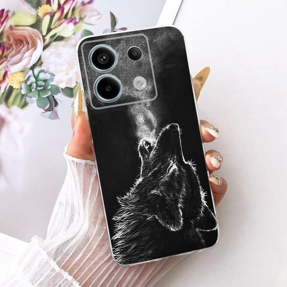 For Xiaomi Poco X6 Pro Case Cover Transparent Cute Cat Fashion Butterfly Funny Painted Casing 2311DRK48G 2311DRK48I