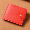 Wallet Women's Short Multifunctional Simple Thin Buckle Folding Wallet Men's Mini Small Change Bag Silver Bag Ticket Clip