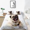 3D Pet Dog Pattern Bedding Set Home Decoration Gift for Boys and Girls Single Bed Double Bed Decoration
