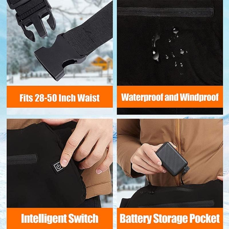 Rechargeable Heated Hand Warmer Pouch Fast Heating Cold Weather Thermal Glove Waist Bag For Travel Office Home