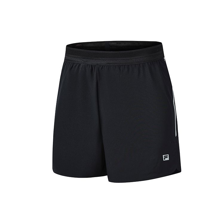 

FILA SS22 Легкоатлетические шорты однотонные прямые с эластичной резинкой на талии Спортивные тканые шорты мужские шорты темно-черные A11M222801F-BK S