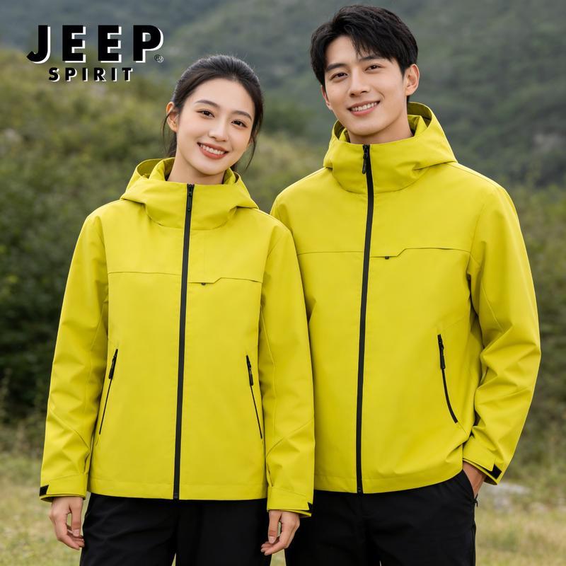 JEEP SPIRIT Couple's Outdoor Windbreaker Jacket