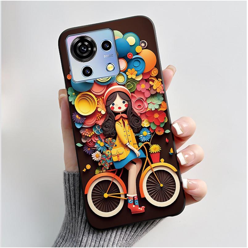 For ZTE Blade V50 Vita Case Luxury Cute Love Rabbit Funny Black Soft Silicone Phone Casing For ZTE BladeV50 Vita V50Vita Cover