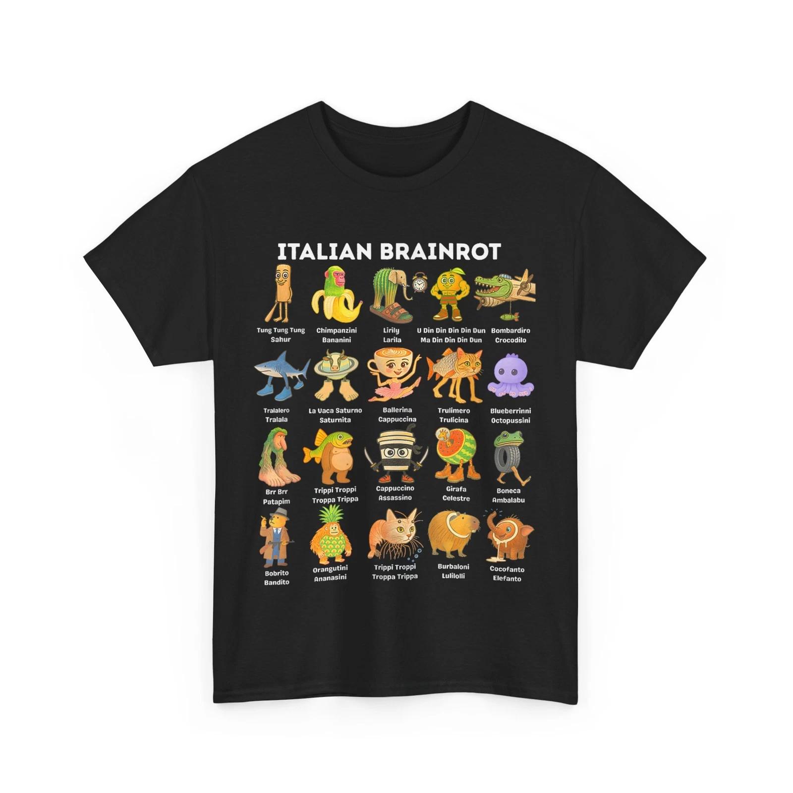Italian Brainrot Meme Shirt, Italian Brainrot Funny T shirt S