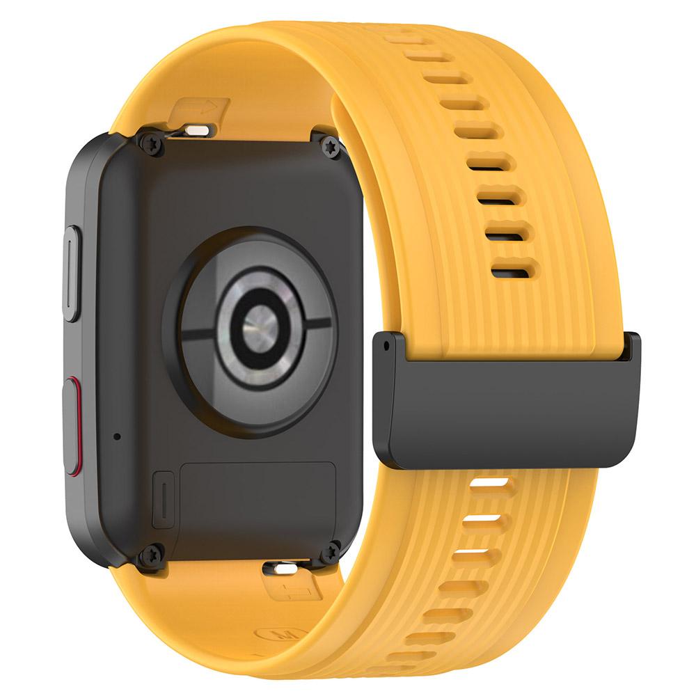 Für Huawei Watch D, verstellbares Silikon- und Metallarmband, flexibles Armband mit Schnalle