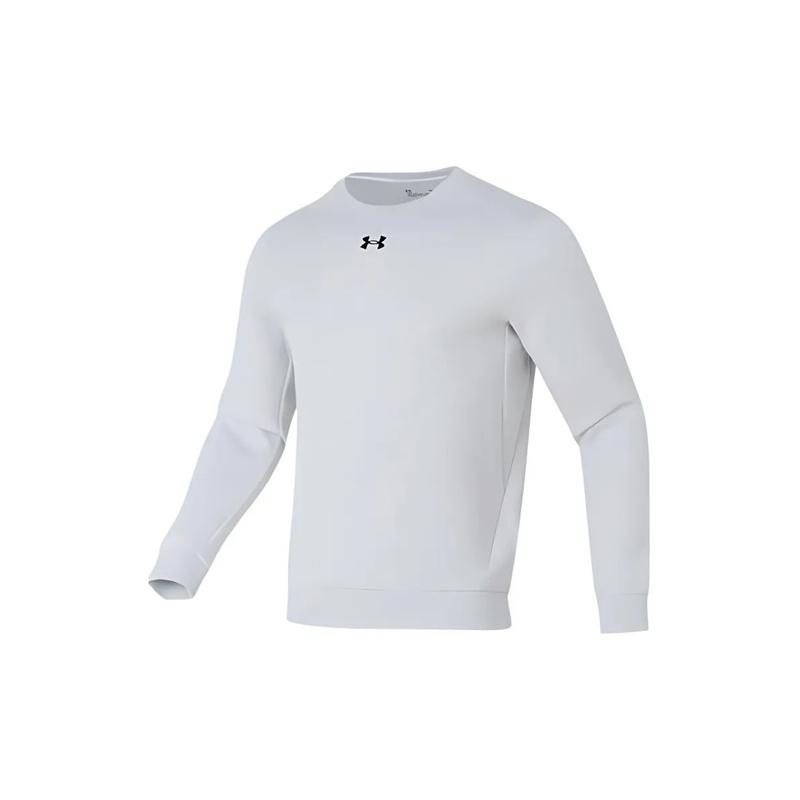 Under Armour Printed Sports Crew Neck Pullover Long Sleeve Mid Waist Elastic Pants Sweatshirt Set Men Sets 23600306-009+23600703-001