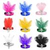 Sequin Women's Feather Headband 1920s Bridal Headdress Girls Hair Hoop  Hair Accessories