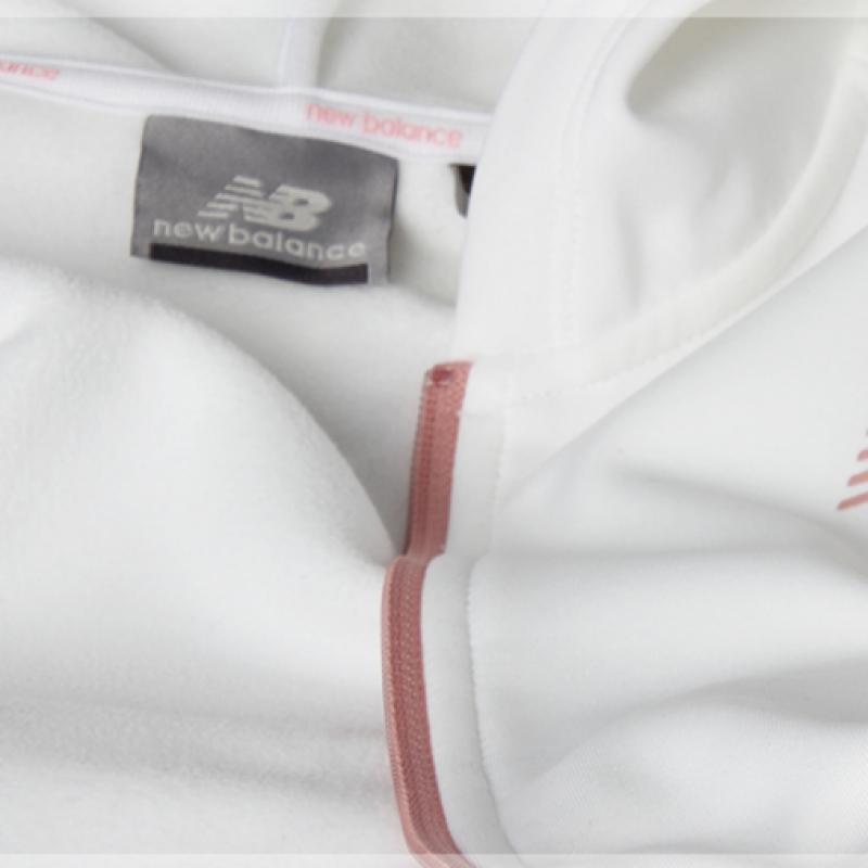 NeW Balance W Brushed Soft Training Hoodie Zip Up Nbmd947032 10 White