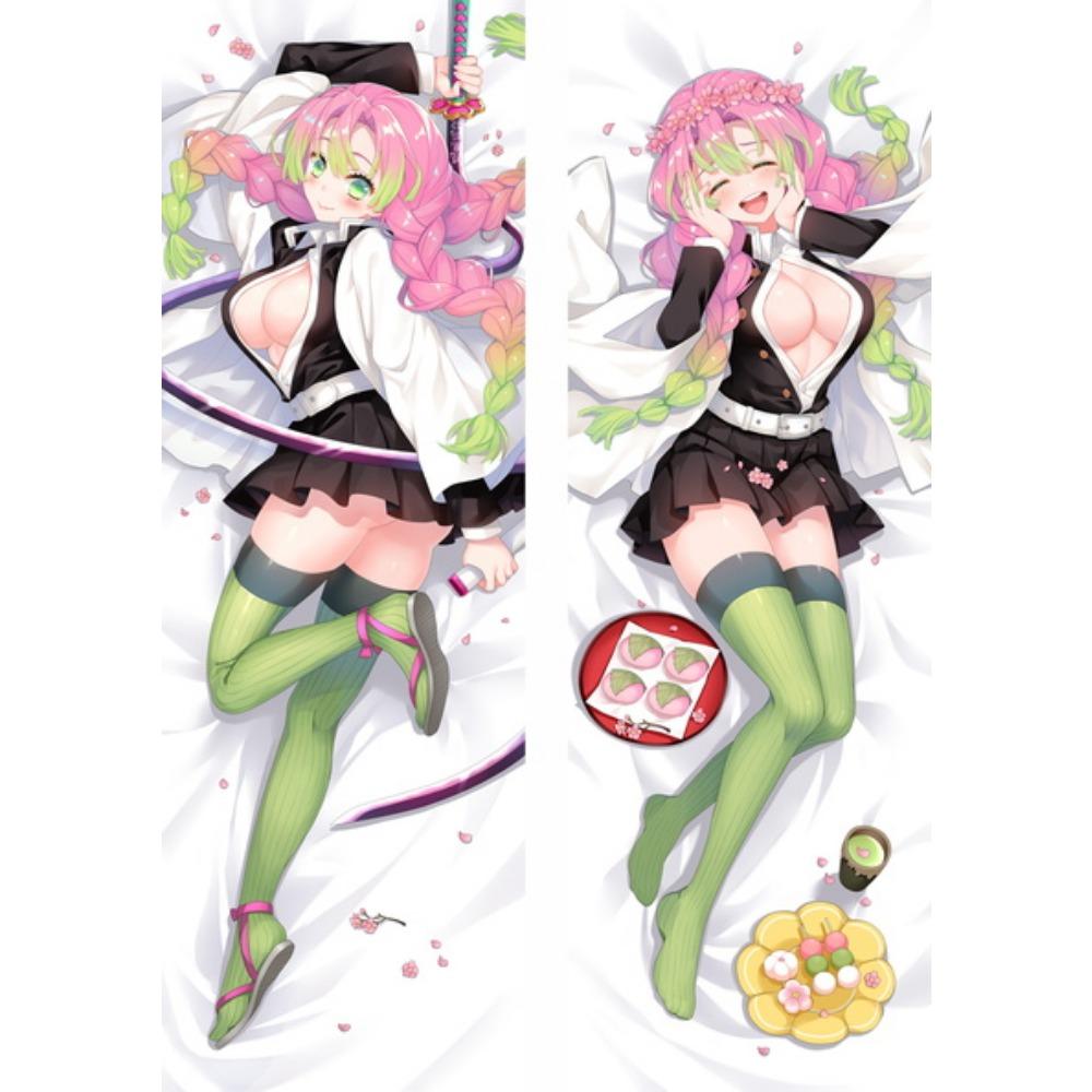 Japonský anime zabiják démonů Agatsuma Zenitsu Dakimakura Kamado Nezuko Pouzdro na polštář Objímání celého těla Kochou Shinobu Potah na polštář