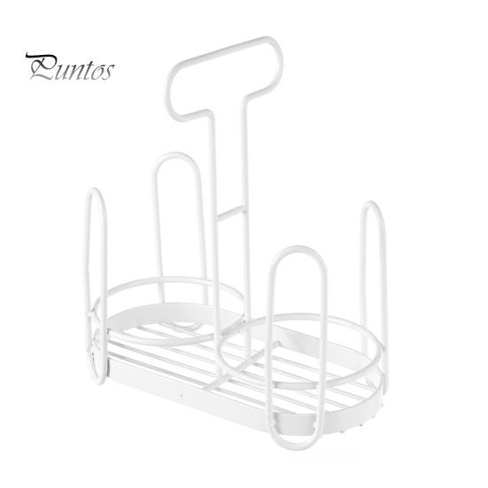 

Одноразовый держатель для стаканов Диспенсер для бумажных стаканов Iron Art Прочный стеллаж для хранения стаканов для столешниц Кухонные кофейные станции Многофункциональный органайзер для стаканов белый