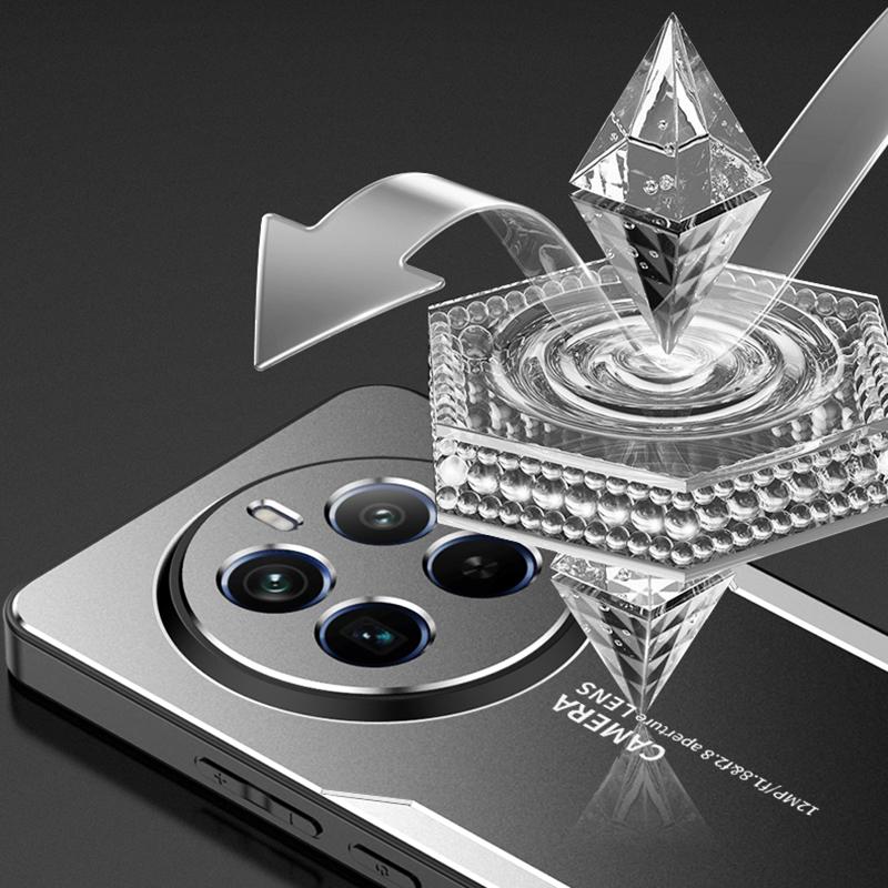 For Realme 12 Pro 5G/12 Pro+ 5G Slim Case Aluminum Alloy+TPU+PC Phone Back Cover