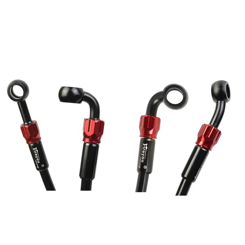 Motorcycle Brake Hose Dirt Bike Braided Steel Hydraulic Reinforce Brake Line Clutch Oil Tube Pipe Universal Scooter AN3 ATV Moto