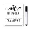 1PC Acrylic WiFi Password Wall Sign, Can Write Hotel Room Network Sign