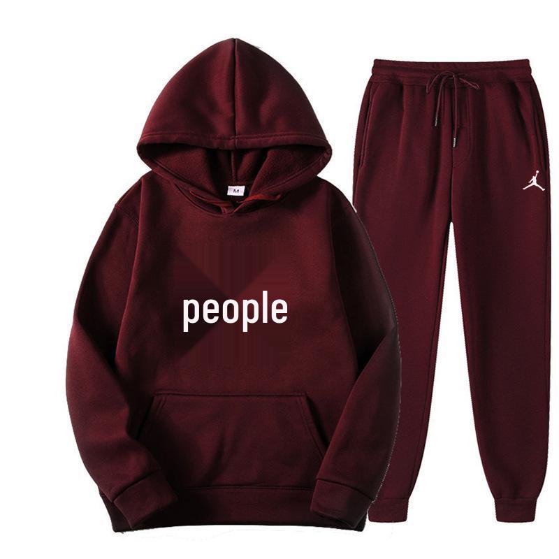 2025 A/W Unisex Hoodie Sweater Set met Kangoeroezak & Joggingbroek