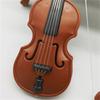 Mini Violin Decorative Home Simulation Violin Brown Small Statue Decoration Mini Wooden Musical Instrument Sleek And Comfortable