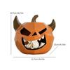 Halloween Centerpiece Decoration Farmhouse Halloween Decor Spooky Halloween Pumpkin Statue for Indoor Dining